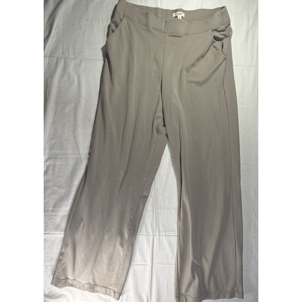 Max Studio Women's Khaki Wide Leg Trousers Business Casual Slacks Size XL